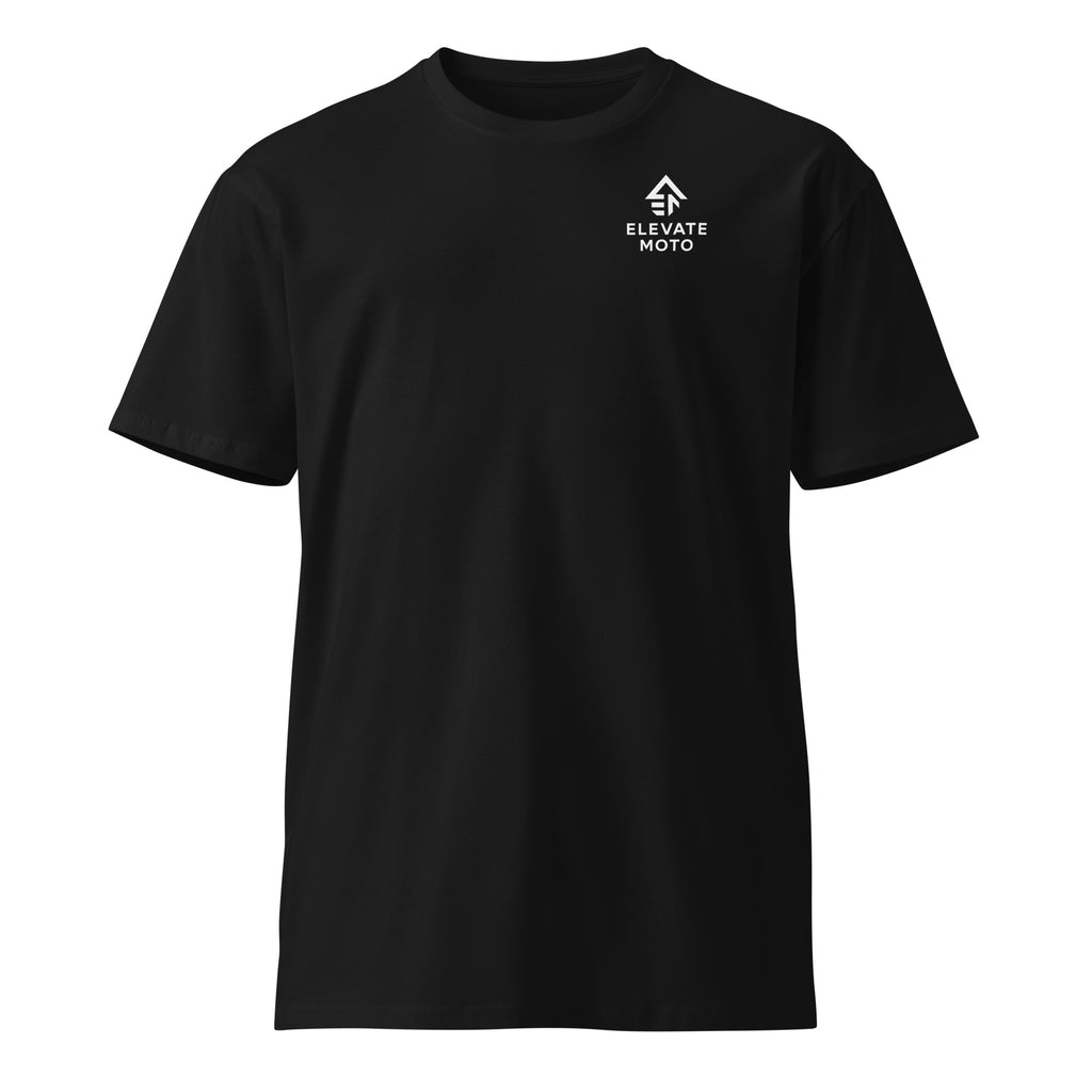 John 3:16 Premium T-Shirt in black, front view