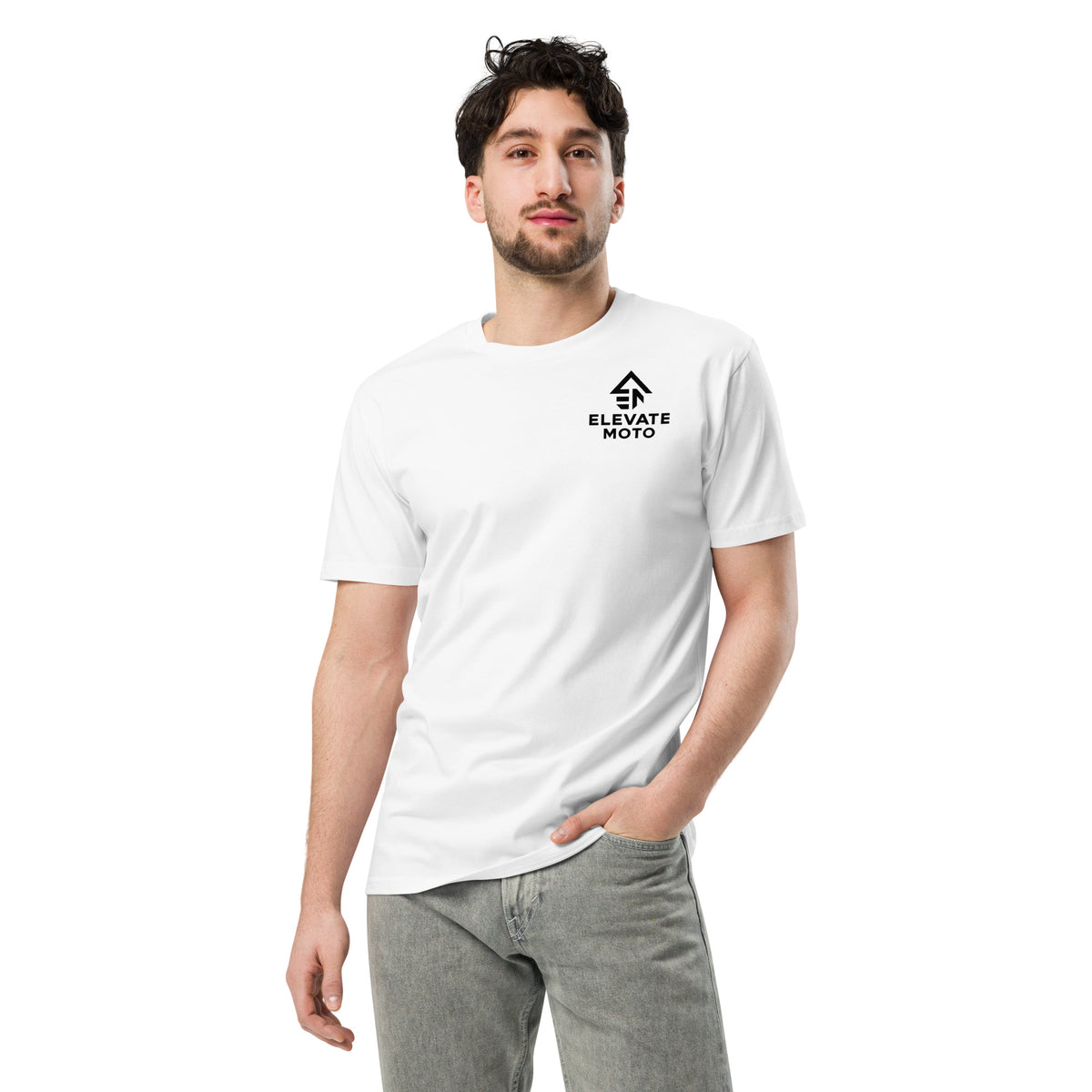 Philippians 4:13 Men's Premium T-Shirt in white, front view
