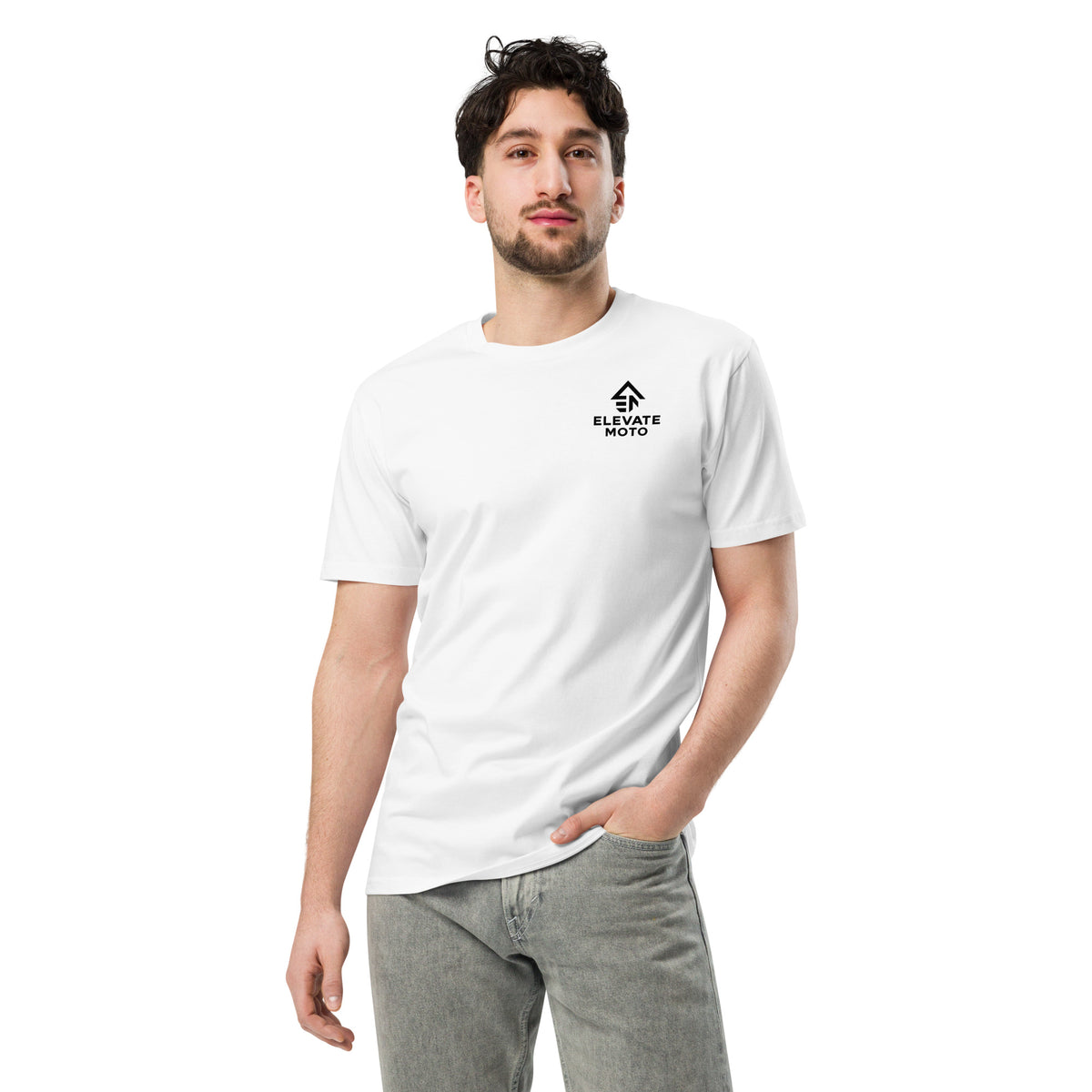 Isaiah 6:8 Premium T-Shirt in white, front view