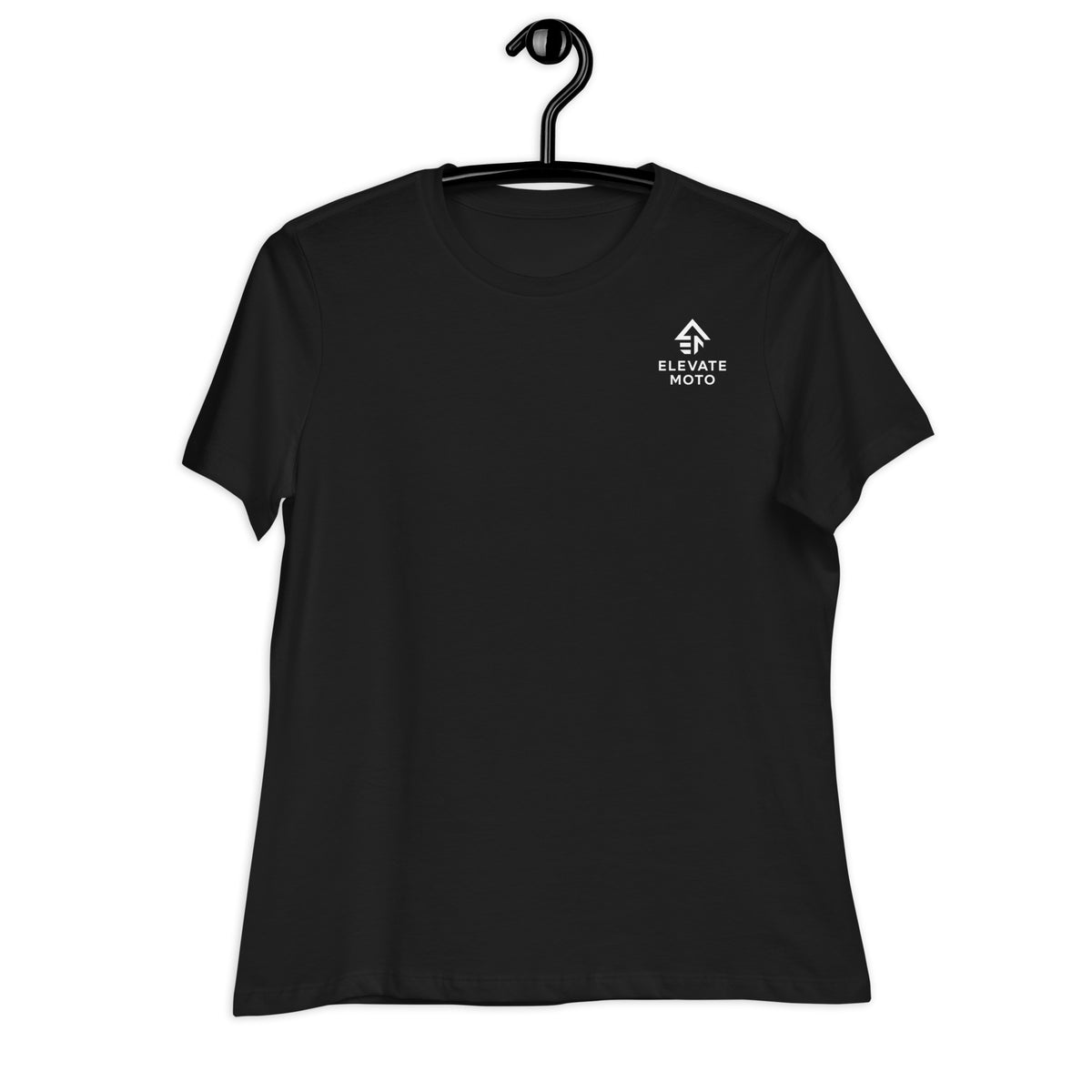 Philippians 4:13 Women's Relaxed T-Shirt in black, front view